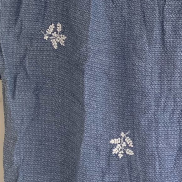 Lucky Brand Short Sleeve Embroidered Button Shirt Size Medium - Picture 6 of 6
